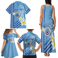 Personalised Federated States of Micronesia Family Matching Tank Maxi Dress and Hawaiian Shirt Happy 38th Independence Anniversary LT05 - Polynesian Pride