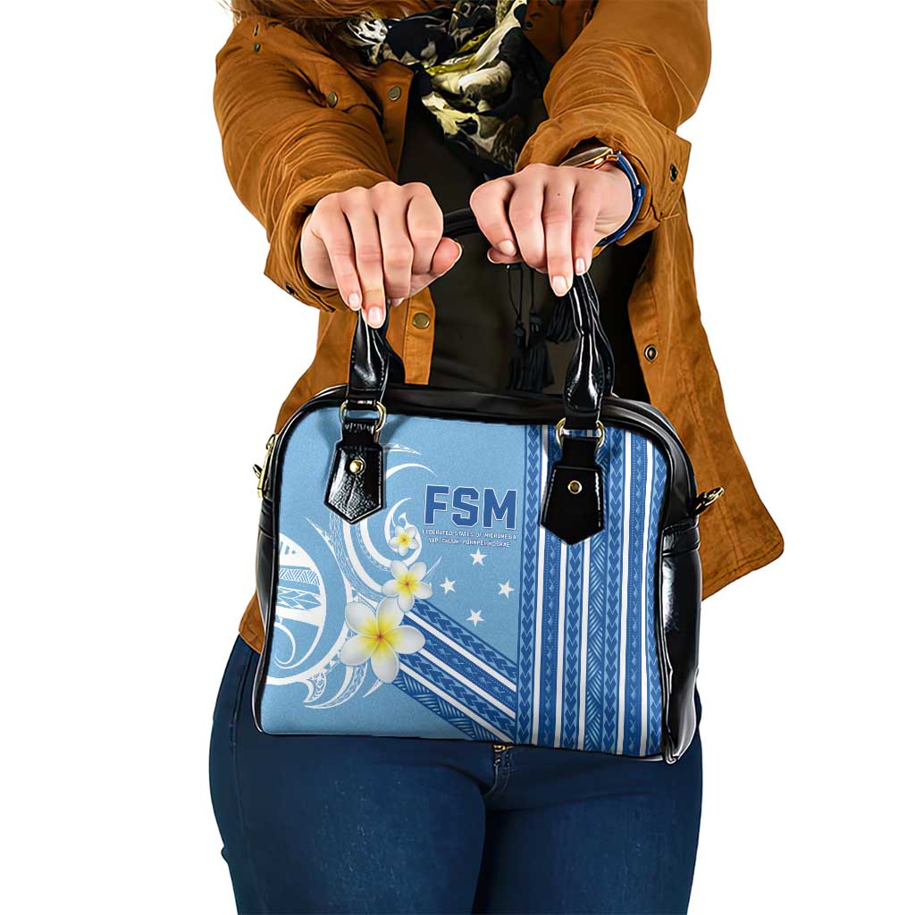 Federated States of Micronesia Shoulder Handbag Happy 38th Independence Anniversary LT05 One Size Blue - Polynesian Pride