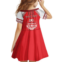 Custom Tonga Mate Maa Rugby Family Matching Off The Shoulder Long Sleeve Dress and Hawaiian Shirt Go Champions LT05 - Polynesian Pride