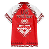 Custom Tonga Mate Maa Rugby Family Matching Off The Shoulder Long Sleeve Dress and Hawaiian Shirt Go Champions LT05 - Polynesian Pride