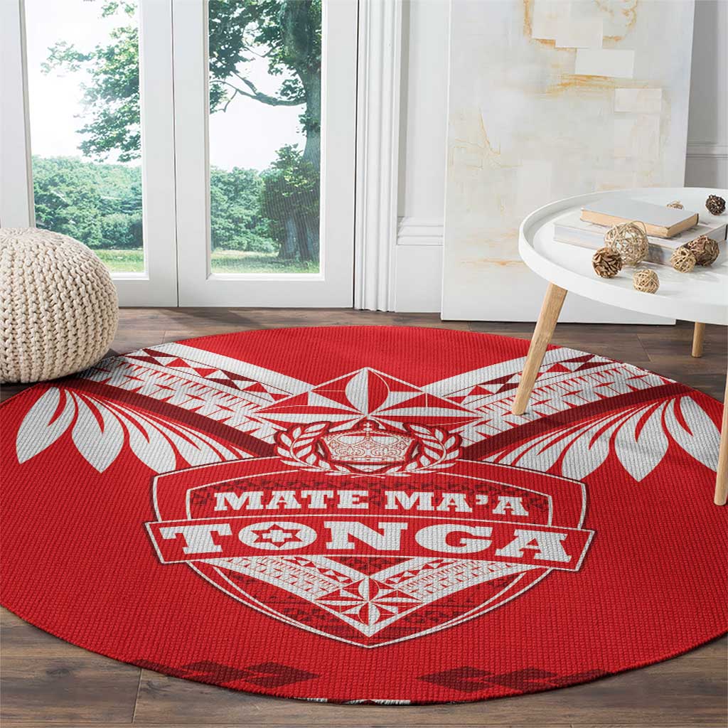 Tonga Mate Maa Rugby Round Carpet Go Champions