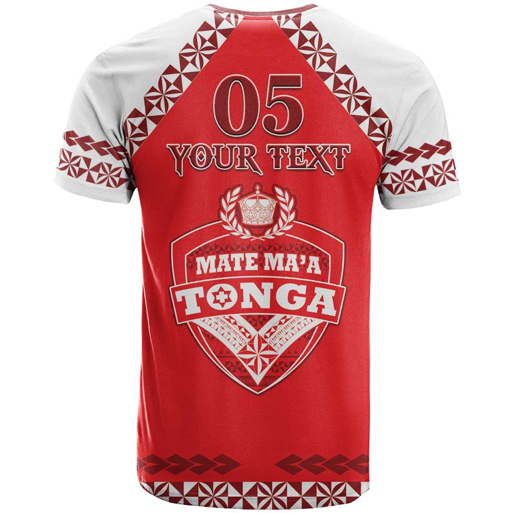 Custom Tonga Mate Maa Rugby T Shirt Go Champions