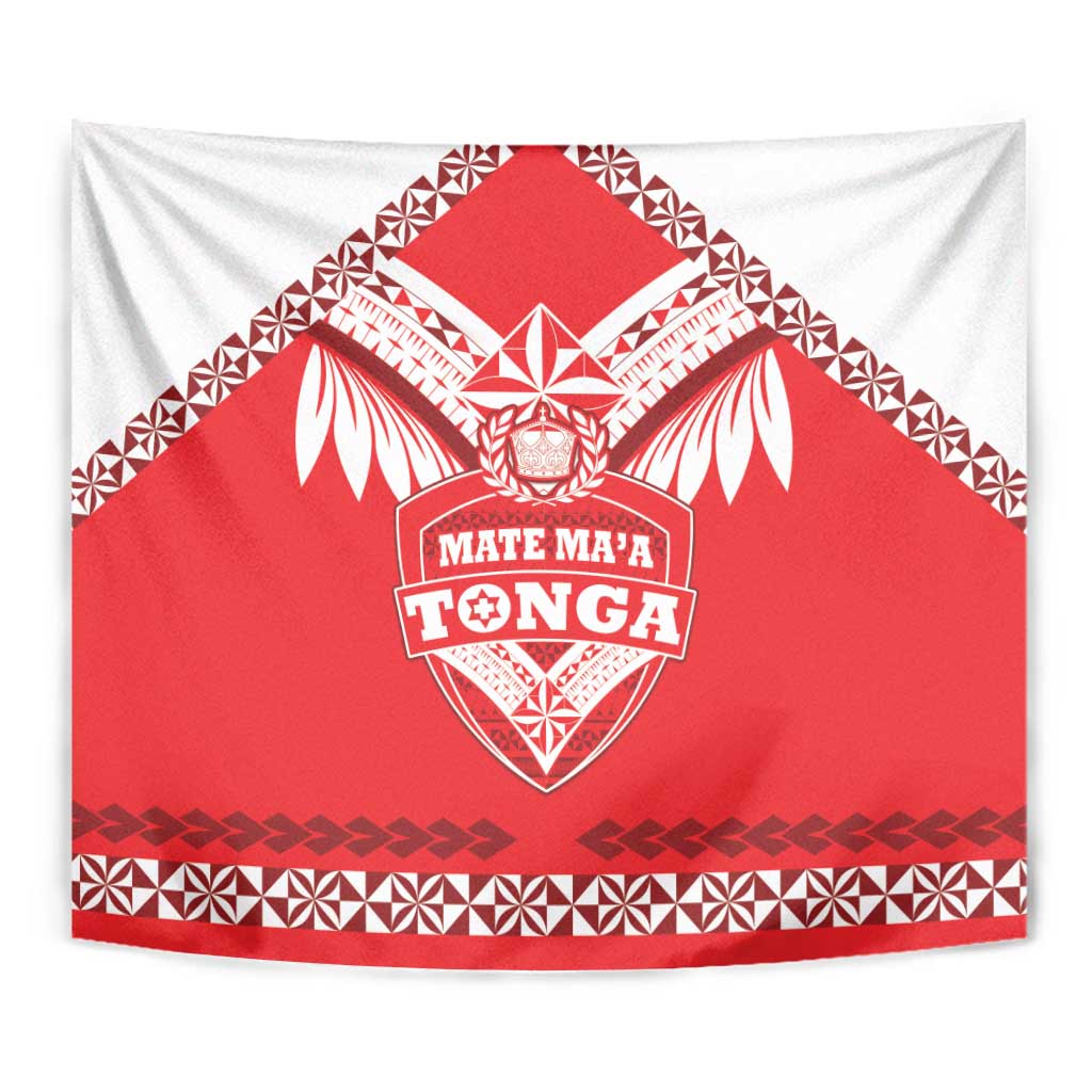 Tonga Mate Maa Rugby Tapestry Go Champions