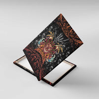 Aloha Halloween Canvas Wall Art Horror Tiki Heavy Metal Style - Polynesian Pride