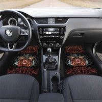 Aloha Halloween Car Mats Horror Tiki Heavy Metal Style - Polynesian Pride