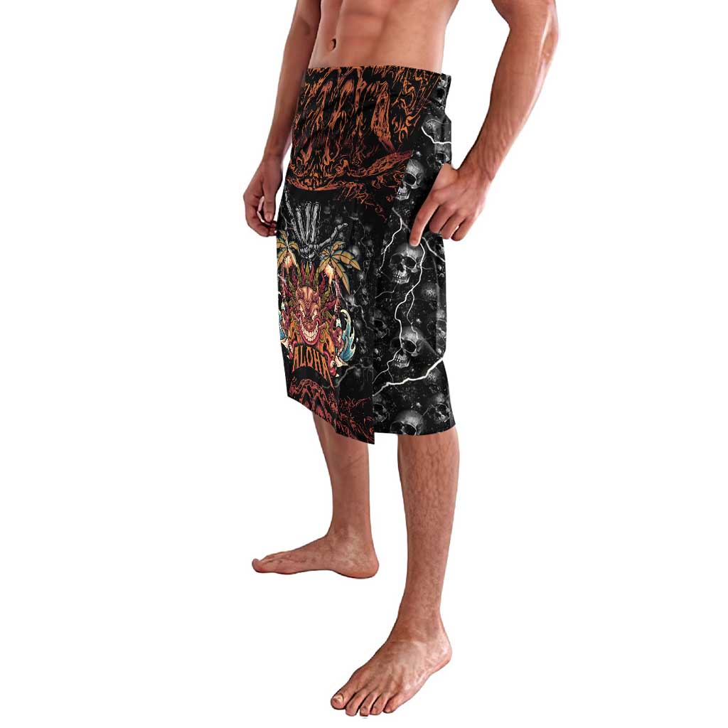 Aloha Halloween Lavalava Horror Tiki Heavy Metal Style - Polynesian Pride