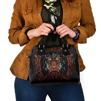 Aloha Halloween Shoulder Handbag Horror Tiki Heavy Metal Style - Polynesian Pride