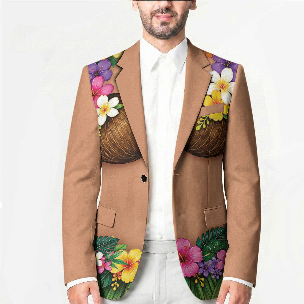 Hawaii Hula Costume Blazer Coconut Bra Lei Flowers Grass Skirt LT05 - Polynesian Pride