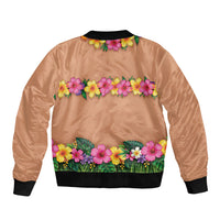 Hawaii Hula Costume Bomber Jacket Coconut Bra Lei Flowers Grass Skirt LT05 - Polynesian Pride
