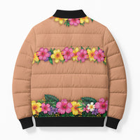 Hawaii Hula Costume Bomber Puffer Jacket Coconut Bra Lei Flowers Grass Skirt LT05 - Polynesian Pride