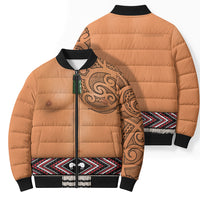 New Zealand Maori Tattoo Costume Bomber Puffer Jacket LT05 - Polynesian Pride
