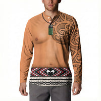 New Zealand Maori Tattoo Costume Button Sweatshirt LT05 - Polynesian Pride