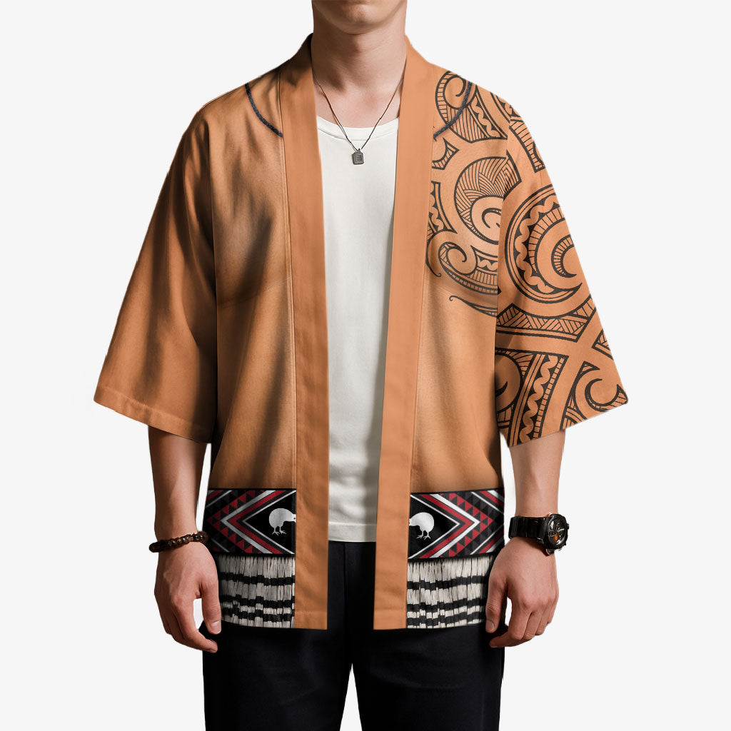 New Zealand Maori Tattoo Costume Kimono LT05 - Polynesian Pride