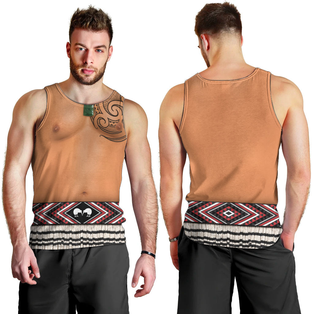 New Zealand Maori Tattoo Costume Men Tank Top LT05 - Polynesian Pride