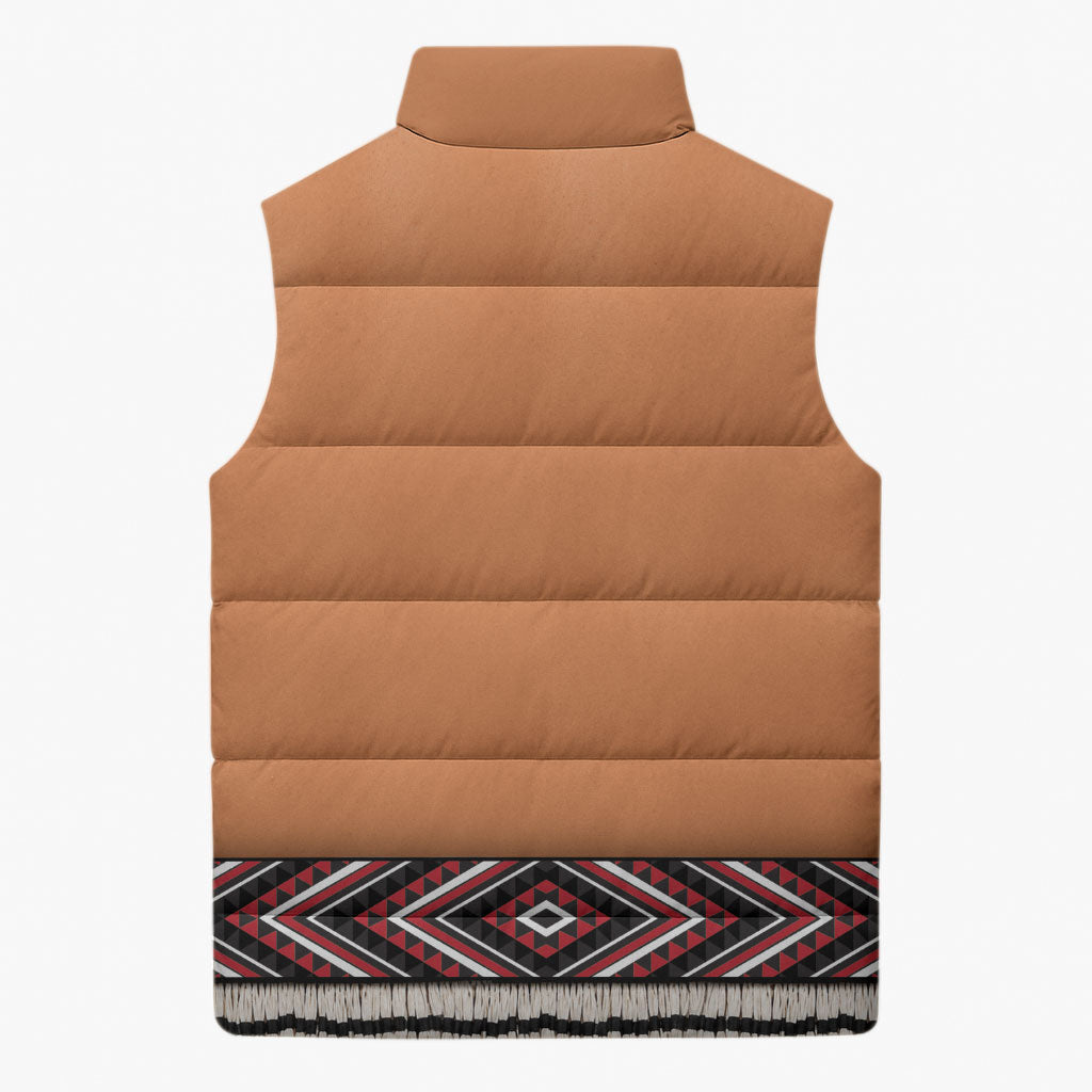 New Zealand Maori Tattoo Costume Sleeveless Puffer Jacket LT05 - Polynesian Pride