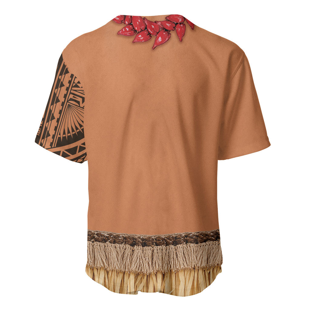 Samoa Tribal Tattoo Costume Baseball Jersey Ula Fala Necklace LT05 - Polynesian Pride