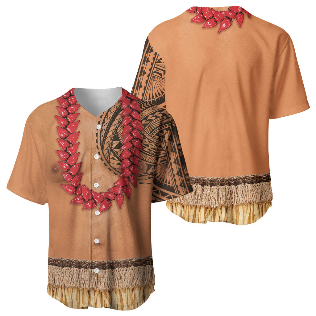 Samoa Tribal Tattoo Costume Baseball Jersey Ula Fala Necklace LT05 - Polynesian Pride