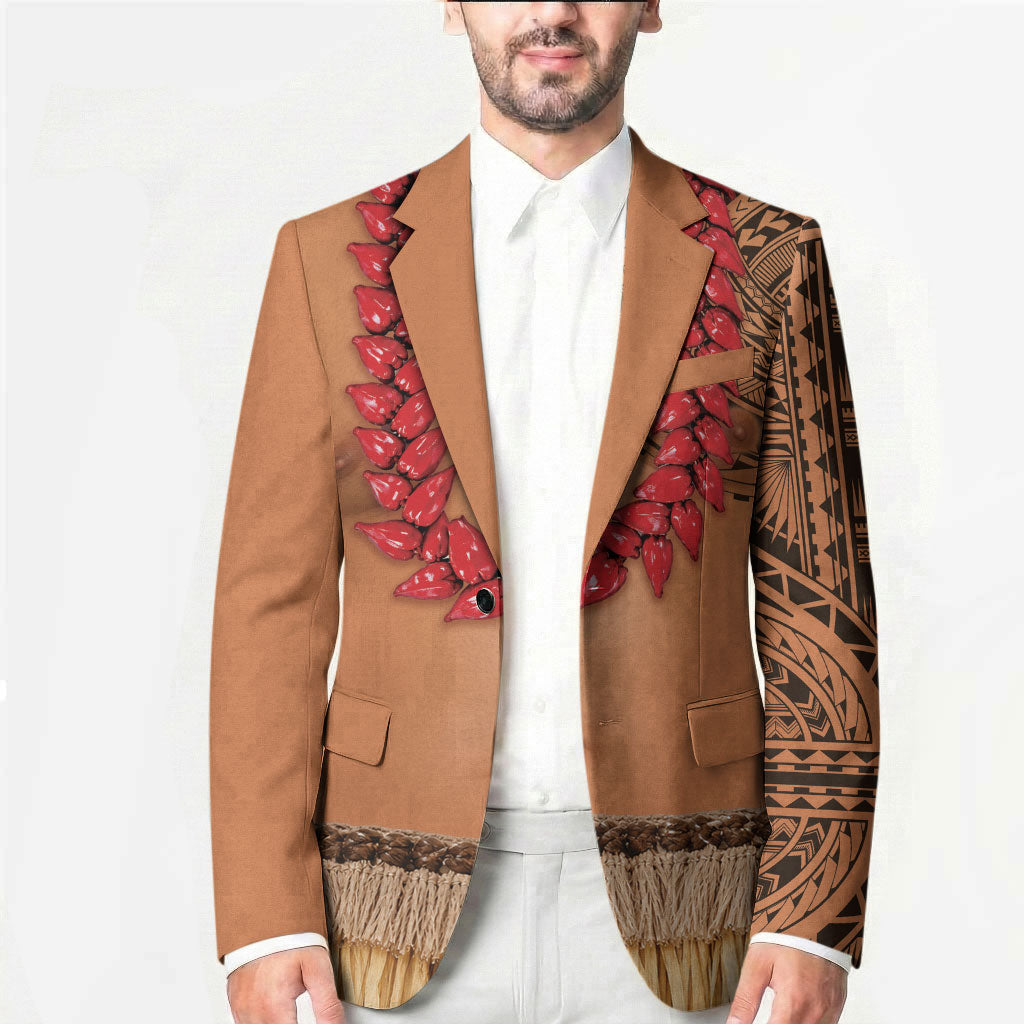 Samoa Tribal Tattoo Costume Blazer Ula Fala Necklace LT05 - Polynesian Pride