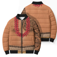 Samoa Tribal Tattoo Costume Bomber Puffer Jacket Ula Fala Necklace LT05 - Polynesian Pride