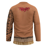 Samoa Tribal Tattoo Costume Hockey Jersey Ula Fala Necklace LT05 - Polynesian Pride