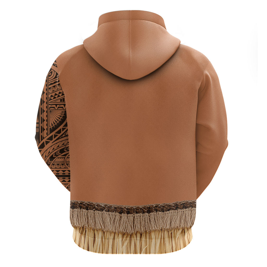 Samoa Tribal Tattoo Costume Hoodie Ula Fala Necklace LT05 - Polynesian Pride