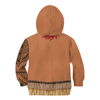 Samoa Tribal Tattoo Costume Kid Hoodie Ula Fala Necklace LT05 - Polynesian Pride