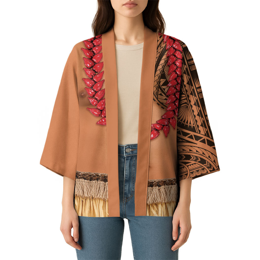 Samoa Tribal Tattoo Costume Kimono Ula Fala Necklace LT05 - Polynesian Pride