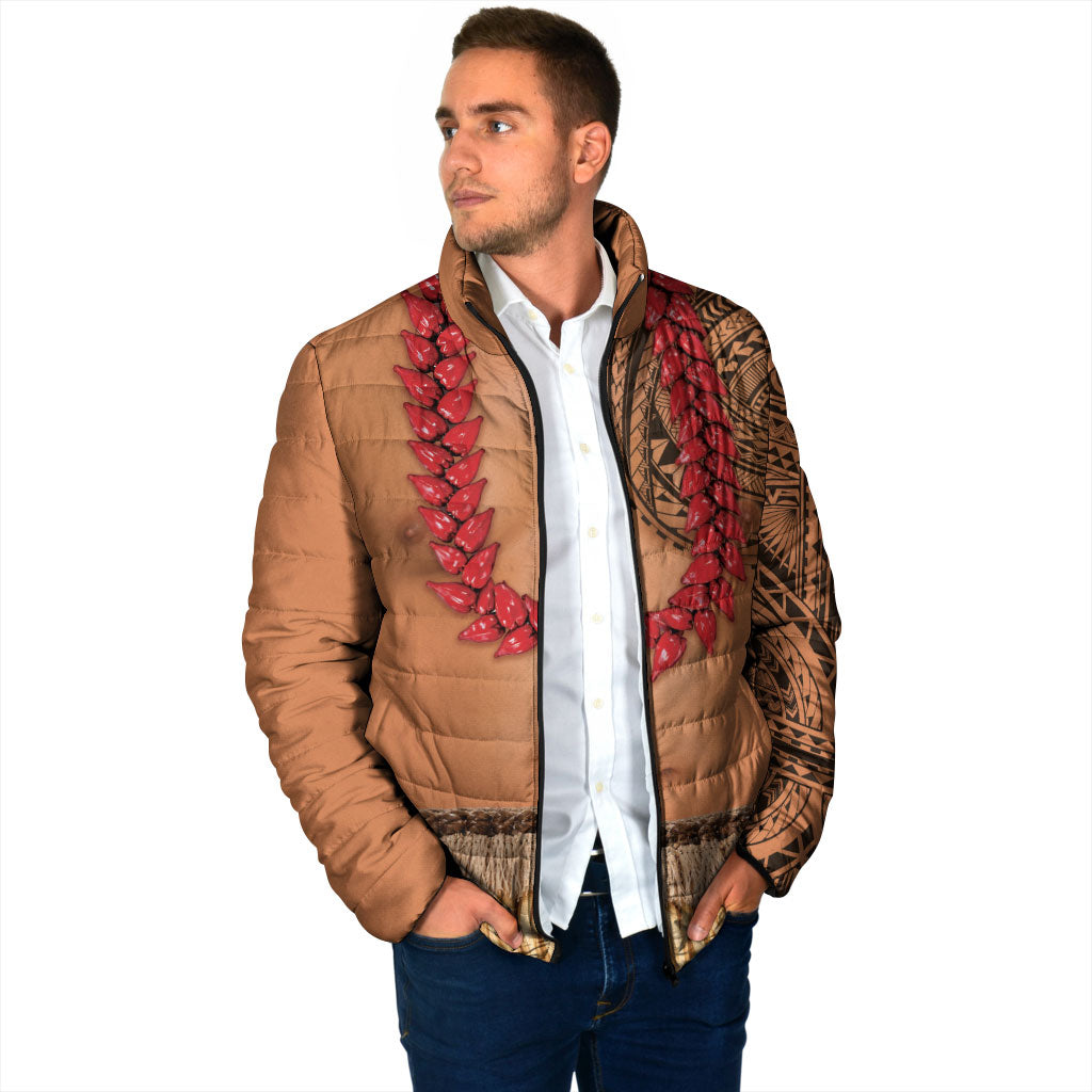 Samoa Tribal Tattoo Costume Padded Jacket Ula Fala Necklace LT05 - Polynesian Pride