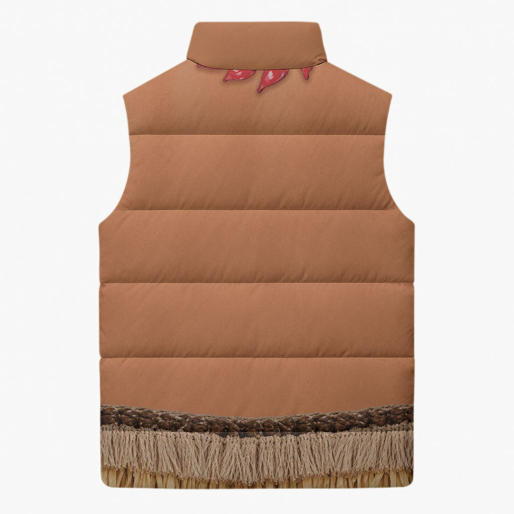 Samoa Tribal Tattoo Costume Sleeveless Puffer Jacket Ula Fala Necklace LT05 - Polynesian Pride