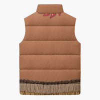 Samoa Tribal Tattoo Costume Sleeveless Puffer Jacket Ula Fala Necklace LT05 - Polynesian Pride