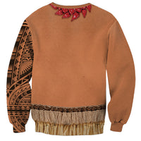 Samoa Tribal Tattoo Costume Sweatshirt Ula Fala Necklace LT05 - Polynesian Pride