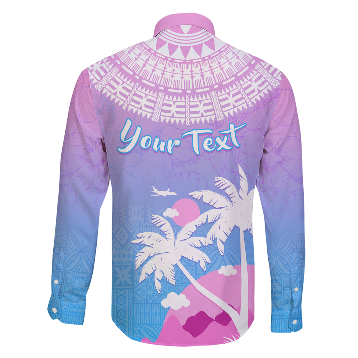Personalised Fiji Your Paradise Festival Family Matching Short Sleeve Bodycon Dress and Hawaiian Shirt With Fijian Masi Tapa Pattern LT05 - Polynesian Pride
