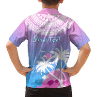 Personalised Fiji Your Paradise Festival Family Matching Tank Maxi Dress and Hawaiian Shirt With Fijian Masi Tapa Pattern LT05 - Polynesian Pride