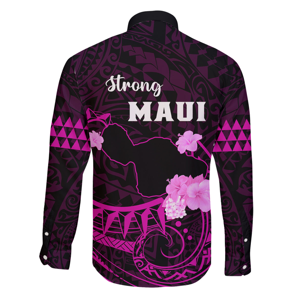 Hawaii Strong Maui Family Matching Tank Maxi Dress and Hawaiian Shirt Lahaina Is Not For Sale LT05 - Polynesian Pride