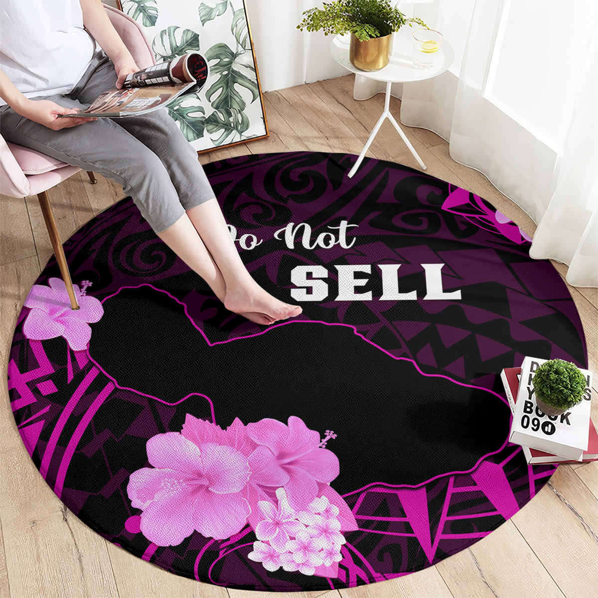 Hawaii Strong Maui Round Carpet Lahaina Is Not For Sale LT05 - Polynesian Pride