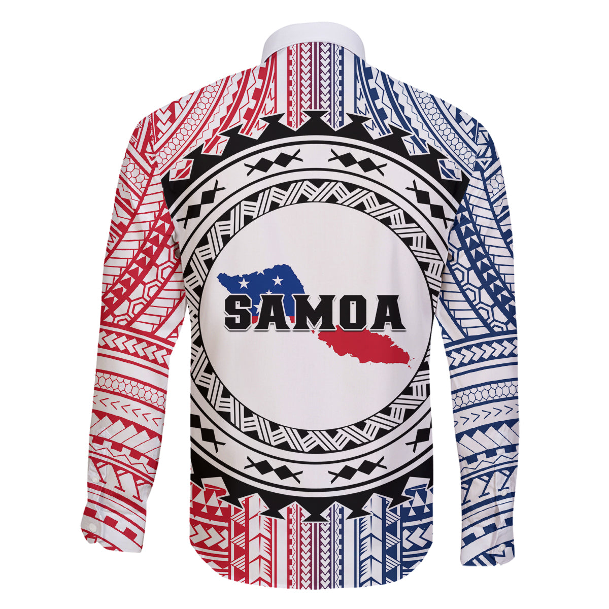 Samoa Black Saturday Family Matching Off Shoulder Long Sleeve Dress and Hawaiian Shirt Polynesian Tribal Simple Style LT05 - Polynesian Pride