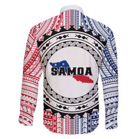 Samoa Black Saturday Family Matching Off Shoulder Maxi Dress and Hawaiian Shirt Polynesian Tribal Simple Style LT05 - Polynesian Pride