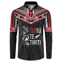 Aotearoa Toitu Te Tiriti Button Sweatshirt New Zealand Honour The Treaty