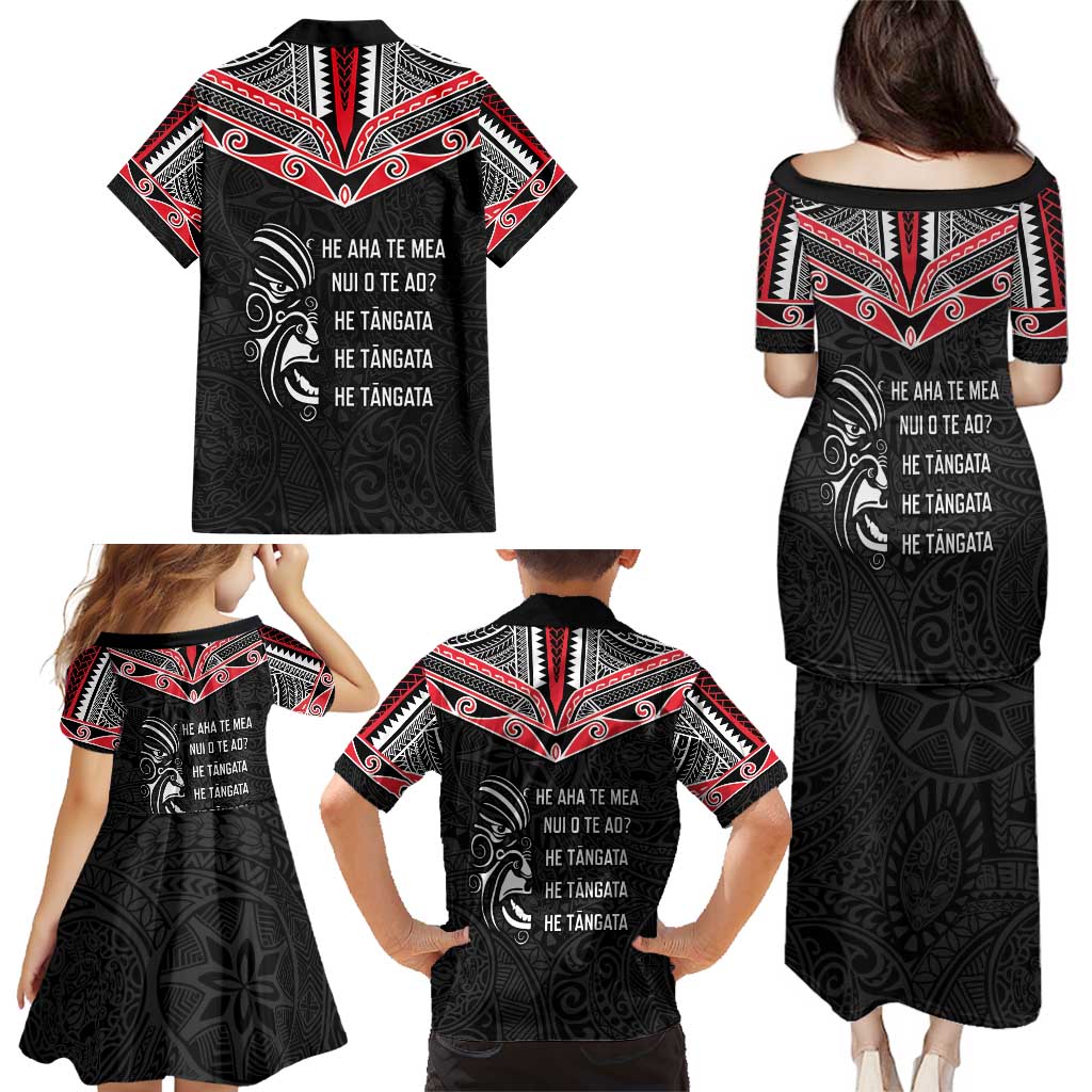 Aotearoa Toitu Te Tiriti Family Matching Puletasi and Hawaiian Shirt New Zealand Honour The Treaty LT05 - Polynesian Pride