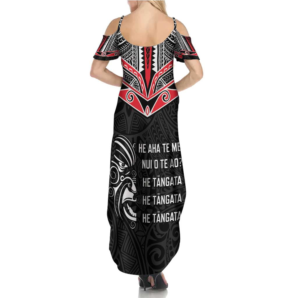 Aotearoa Toitu Te Tiriti Family Matching Summer Maxi Dress and Hawaiian Shirt New Zealand Honour The Treaty LT05 - Polynesian Pride