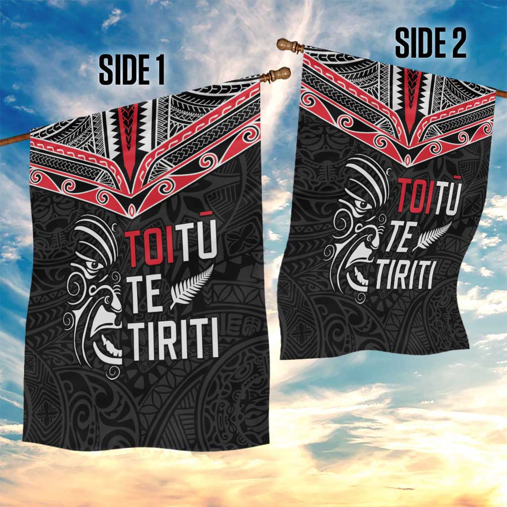 Aotearoa Toitu Te Tiriti Garden Flag New Zealand Honour The Treaty LT05 - Polynesian Pride