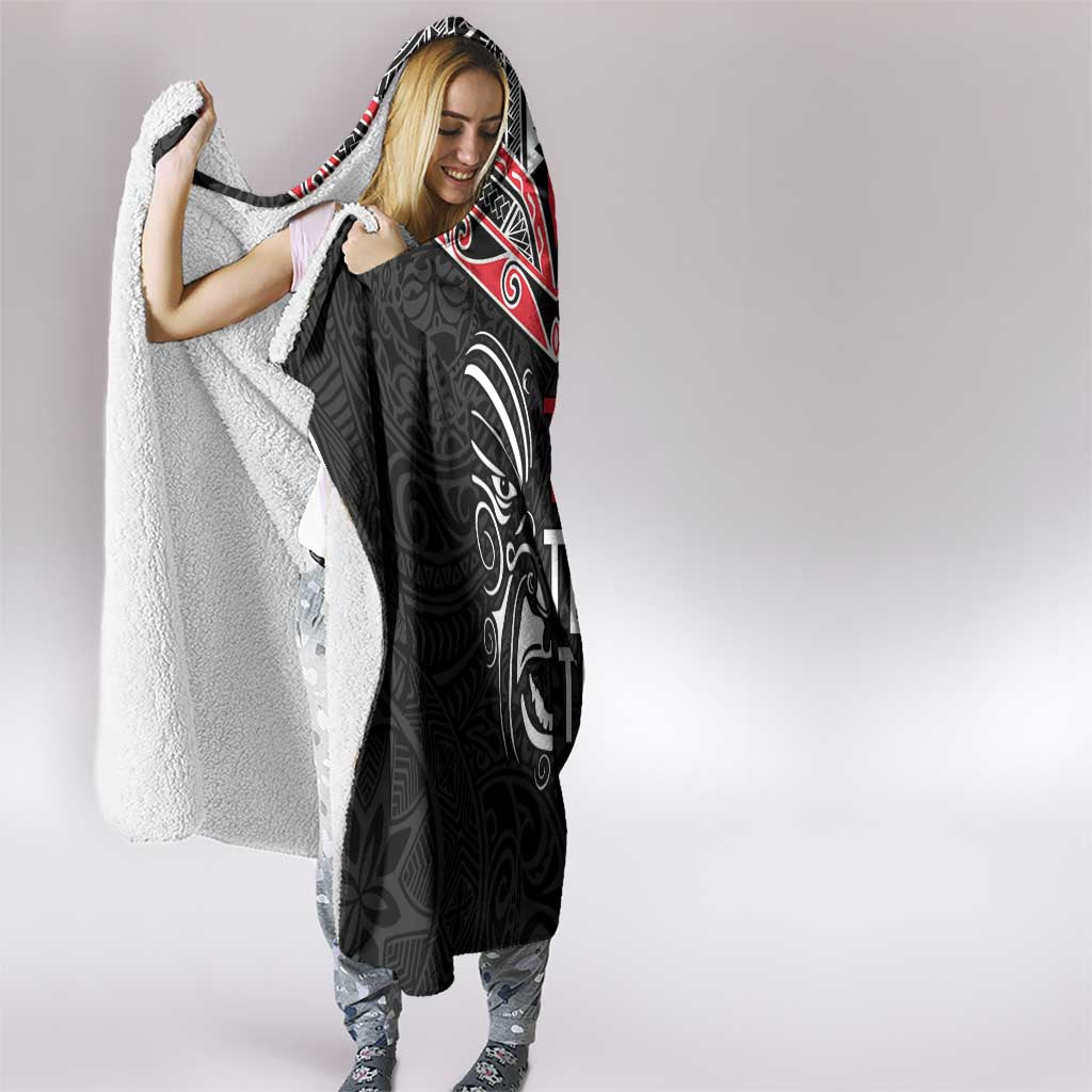 Aotearoa Toitu Te Tiriti Hooded Blanket New Zealand Honour The Treaty LT05 - Polynesian Pride