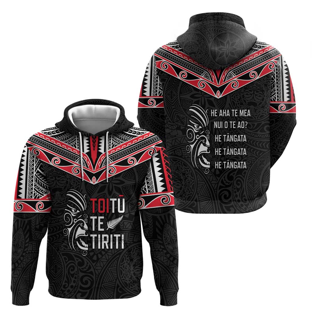 Aotearoa Toitu Te Tiriti Hoodie New Zealand Honour The Treaty LT05 - Polynesian Pride