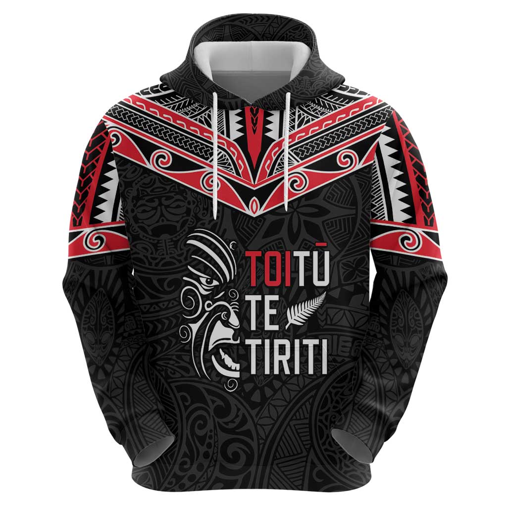 Aotearoa Toitu Te Tiriti Hoodie New Zealand Honour The Treaty LT05 - Polynesian Pride