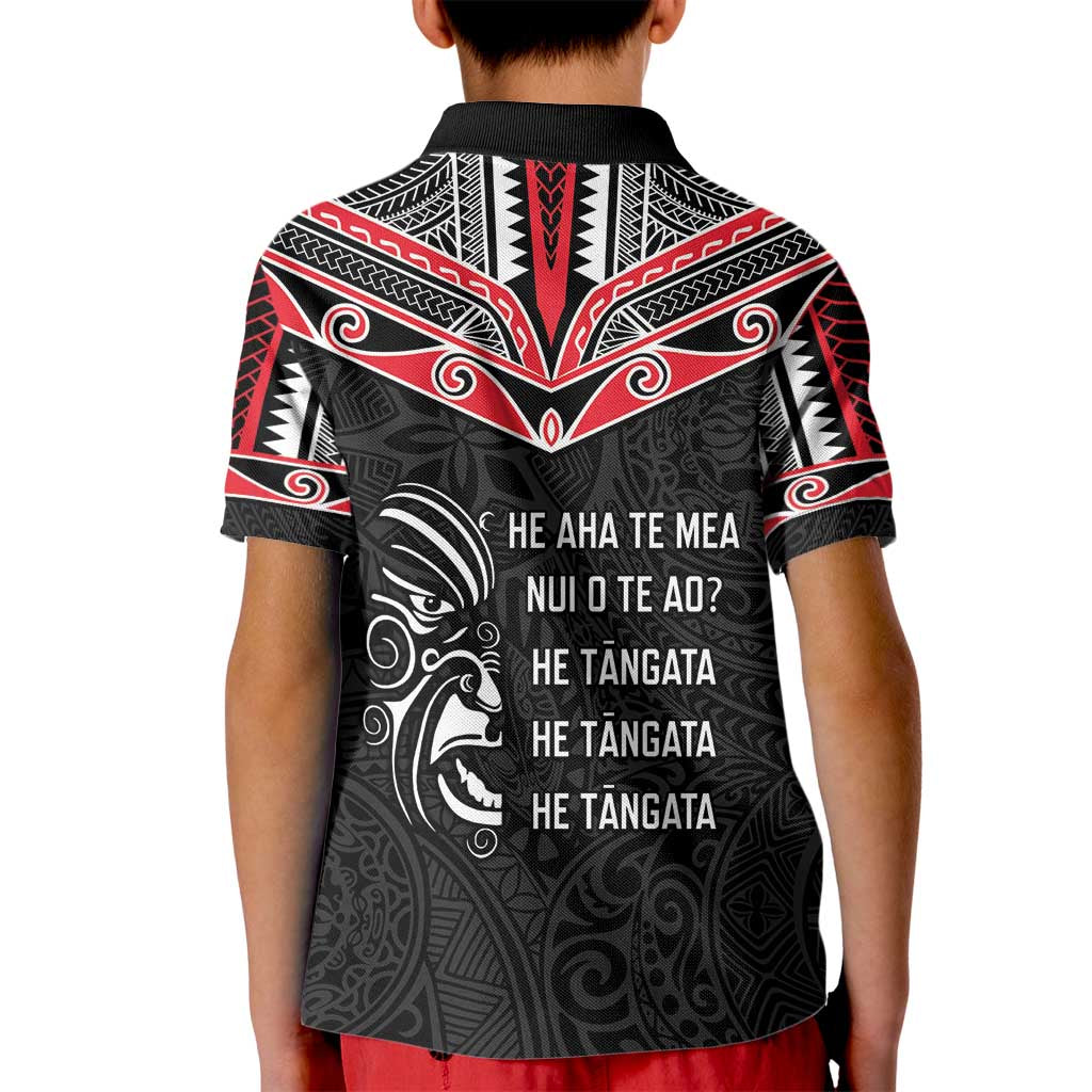 Aotearoa Toitu Te Tiriti Kid Polo Shirt New Zealand Honour The Treaty