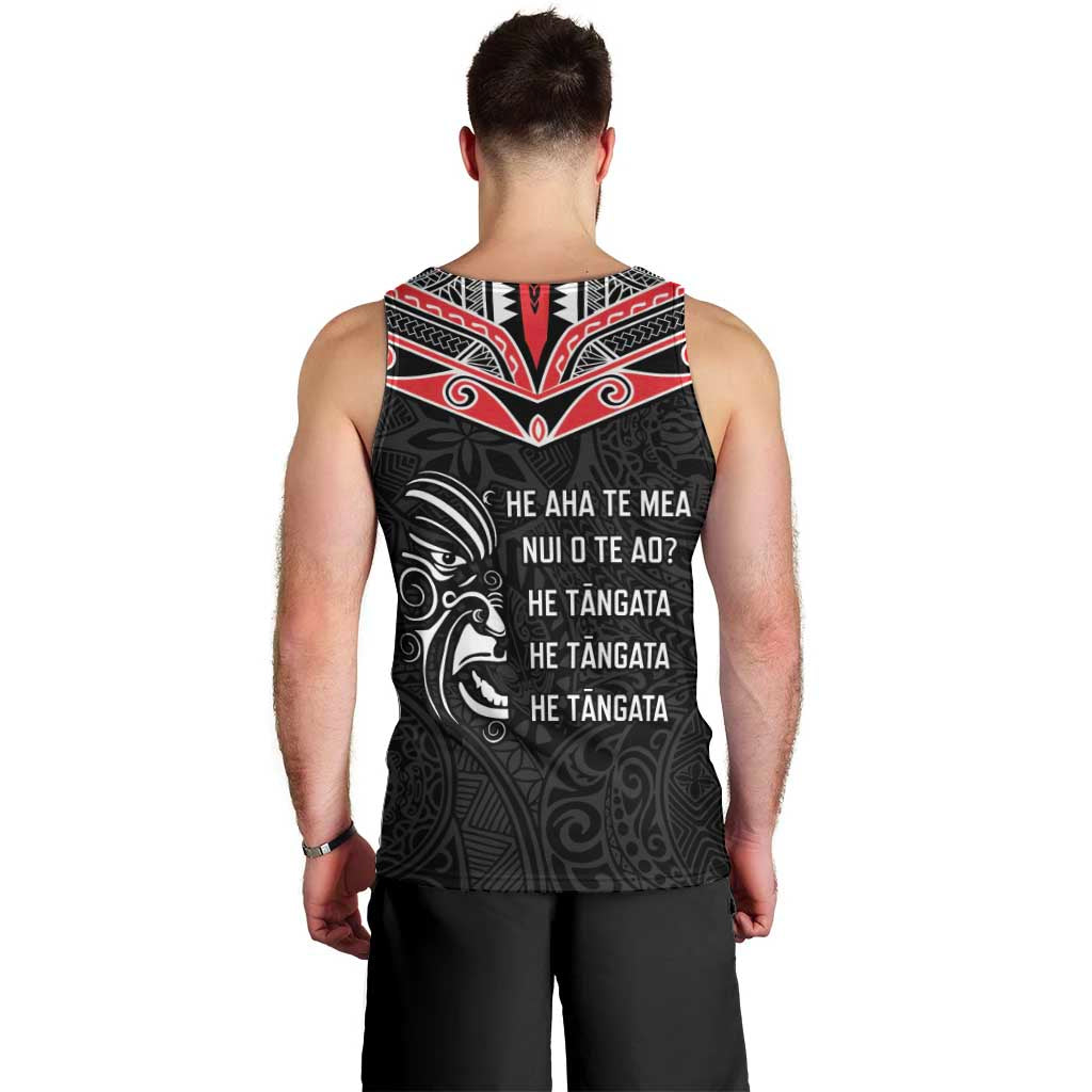 Aotearoa Toitu Te Tiriti Men Tank Top New Zealand Honour The Treaty LT05 - Polynesian Pride