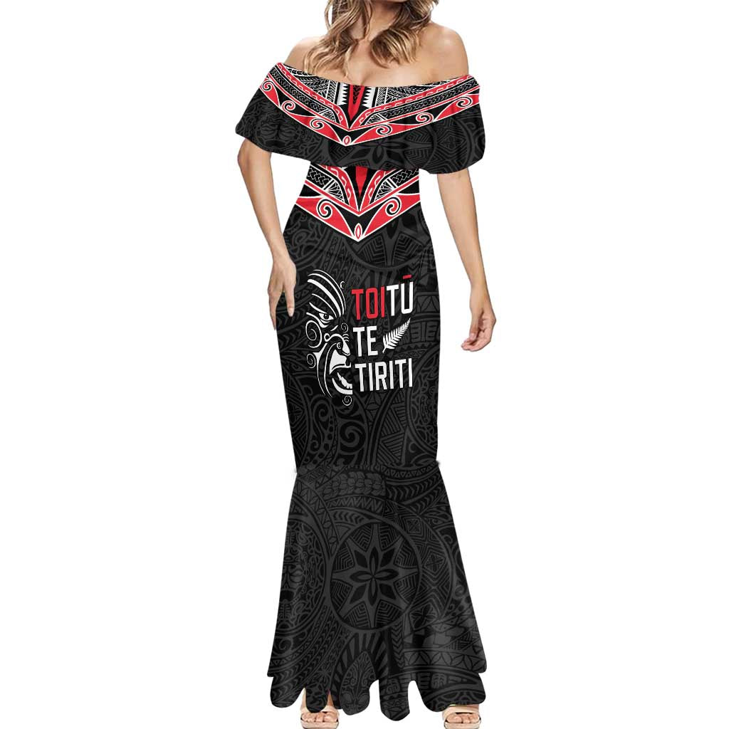 Aotearoa Toitu Te Tiriti Mermaid Dress New Zealand Honour The Treaty LT05 - Polynesian Pride