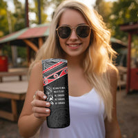 Aotearoa Toitu Te Tiriti Skinny Tumbler New Zealand Honour The Treaty LT05 - Polynesian Pride