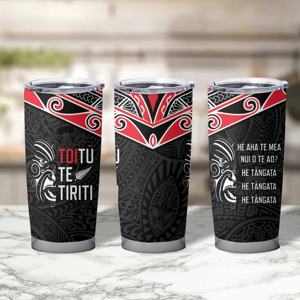 Aotearoa Toitu Te Tiriti Tumbler Cup New Zealand Honour The Treaty LT05 - Polynesian Pride