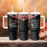Aotearoa Toitu Te Tiriti Tumbler With Handle New Zealand Honour The Treaty LT05 - Polynesian Pride